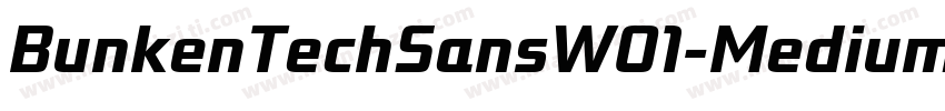 BunkenTechSansW01-Medium Regular字体转换